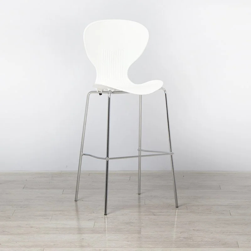 White Plastic Stacking Stool